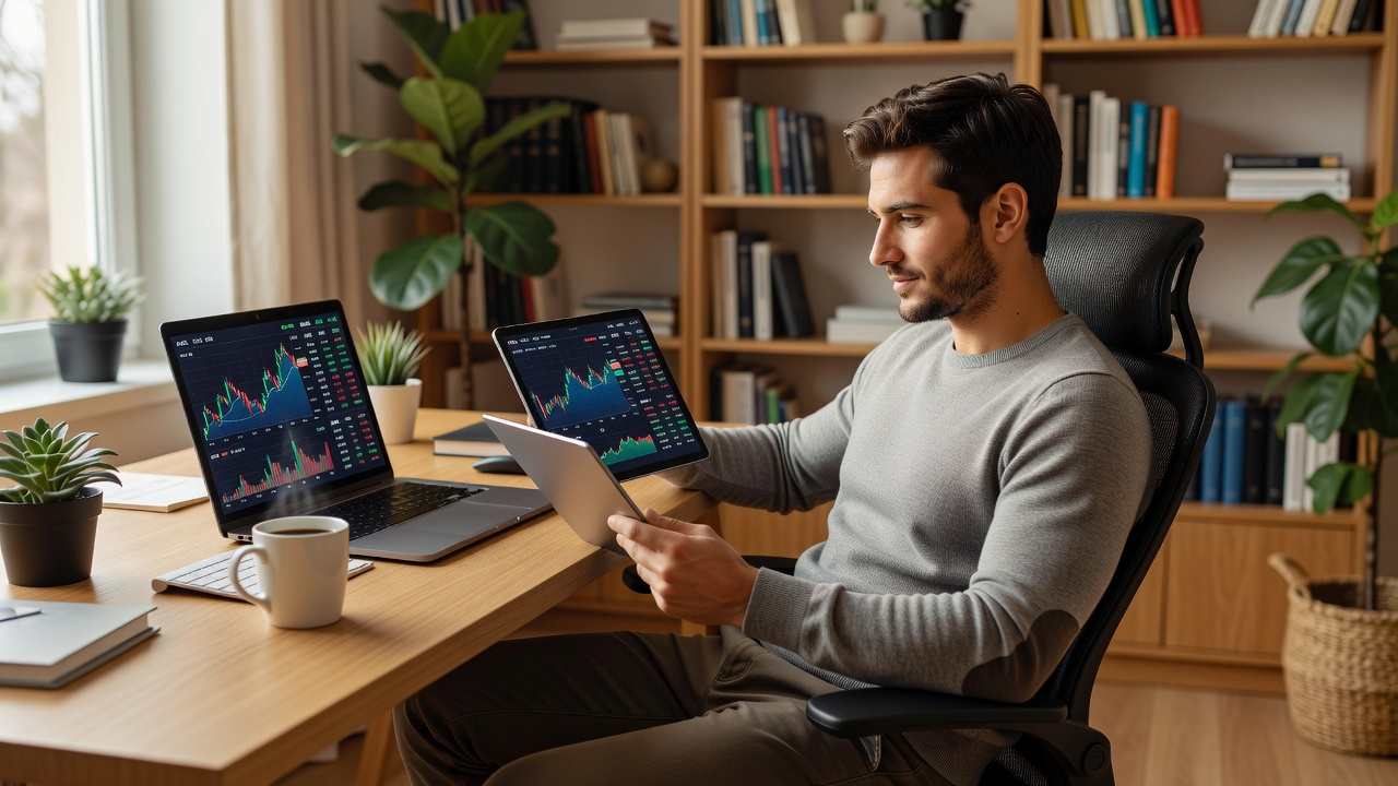 Investments auf dem Tablet verwalten